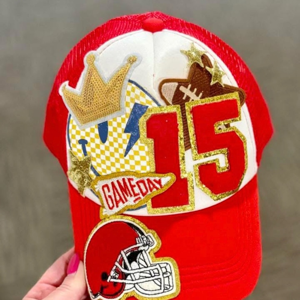 Red and Gold Game Day Trucker Hat